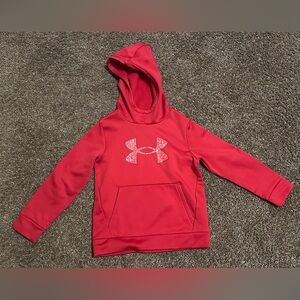 Red Boys Under Armour Hoodie size XS (7)
